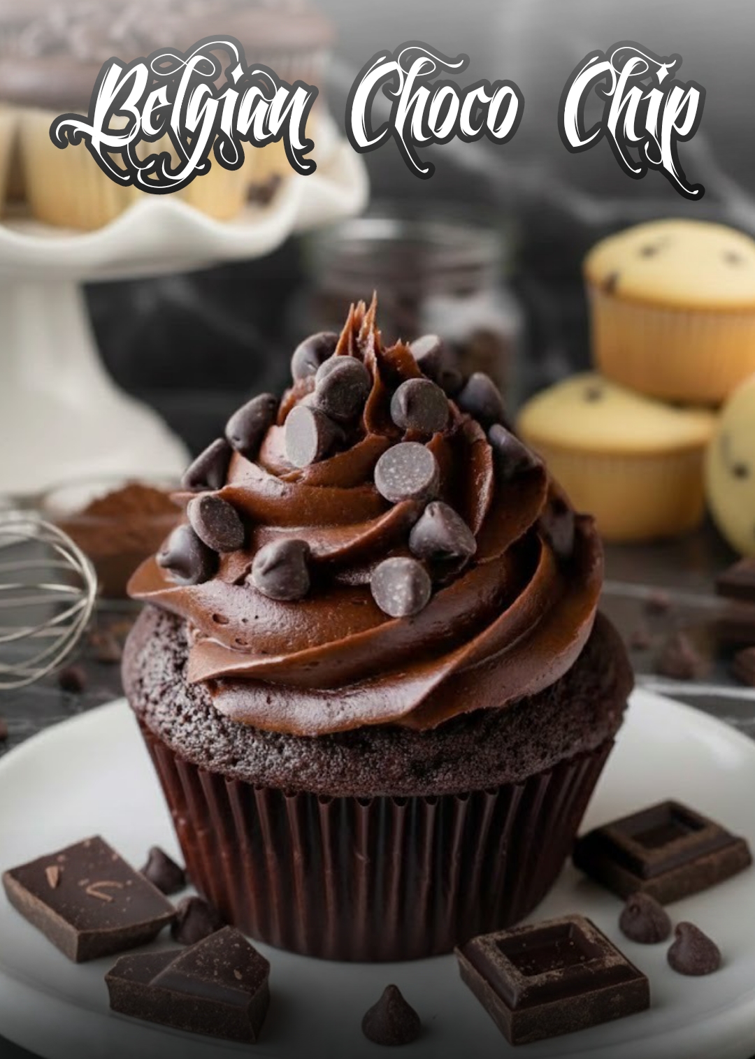 Belgian Chocolate chip cupcakes