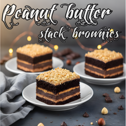 Peanut Butter Stack Brownie